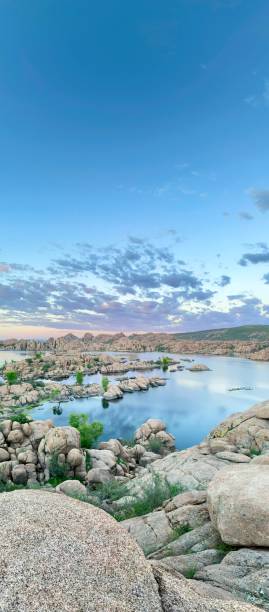 istock Beautiful Vertical Rocky Lake 1341282112