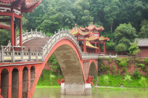 istock Haoshang Bridge Leshan China overcast day 1341282267
