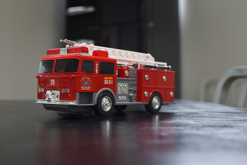 large-scale fire truck