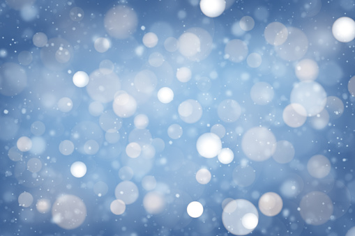 Blue holiday abstract background for christmas time.