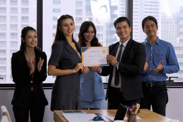 Diverse business team. stock photo