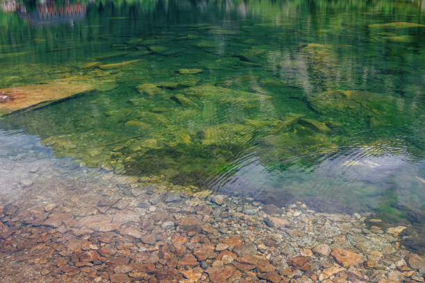 istock Calm and pure mounting lake water 1341289766