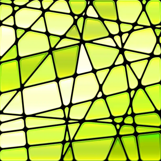 Vector illustration of abstract vector stained-glass mosaic background