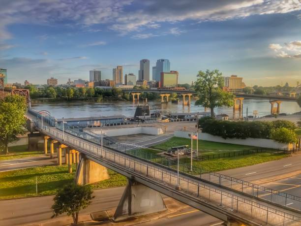 istock Little Rock Skyline At Sunrise 1341298089