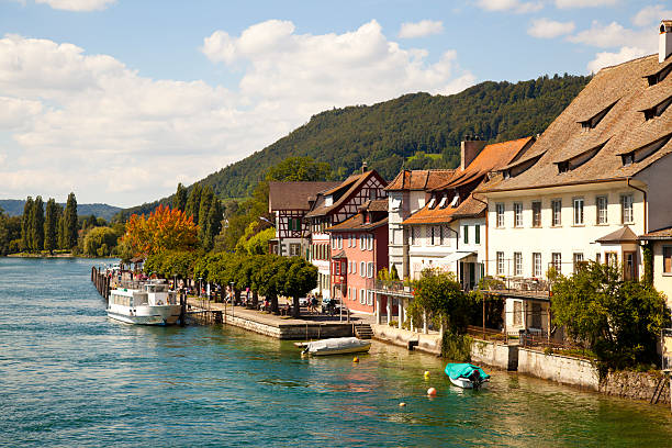 istock River in Stein Am Rhein Village 134130391