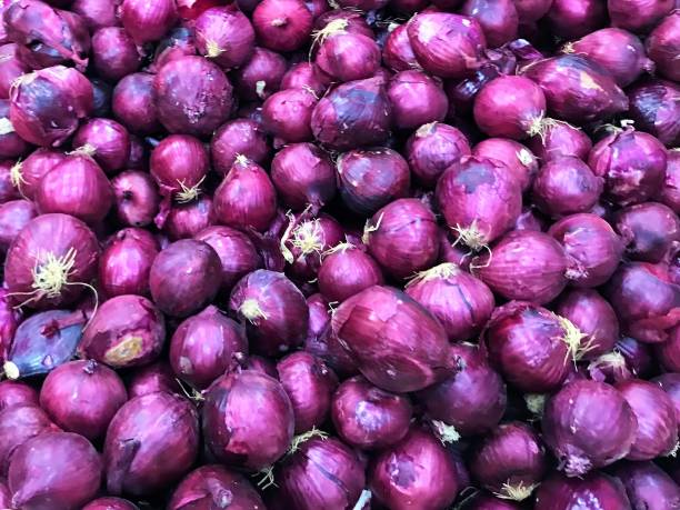 istock Food Background red onion 1341303933