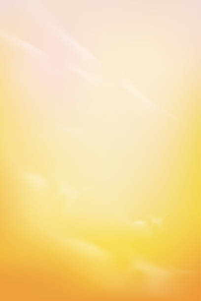 istock Yellow and Pink sky Pastel background,Vertical Dramatic twilight landscape with Sunset in evening, Vector mesh horizon Sky banner of sunrise or sunlight for four seasons background 1341305126