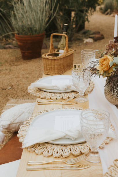 istock Modern bohemian style picnic 1341313012