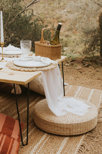 istock Modern bohemian style picnic 1341313071