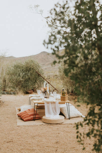 istock Modern bohemian style picnic 1341313102