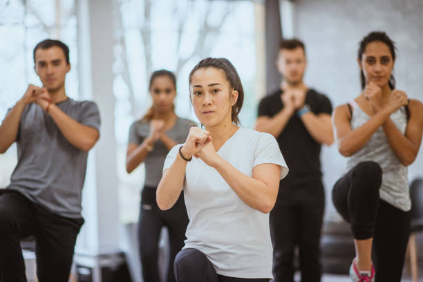 istock Multi-Ethnic Young Adult Aerobic Class 1341314704