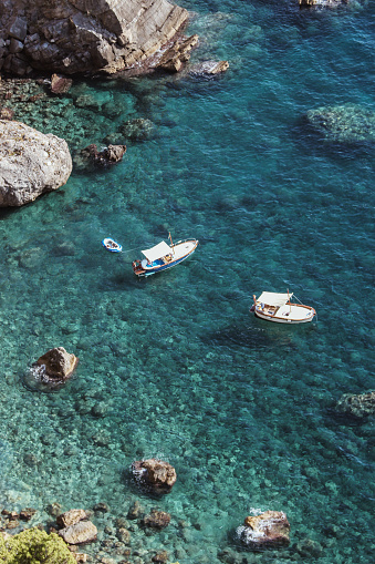 A police boat on blue water