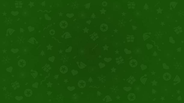 ilustrações de stock, clip art, desenhos animados e ícones de christmas, happy new year, xmas ornaments green background colored vector wallpaper pattern illustration - christmas tree dirty winter grunge