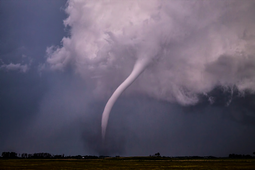 Blurred Motion twister in tropical storm.