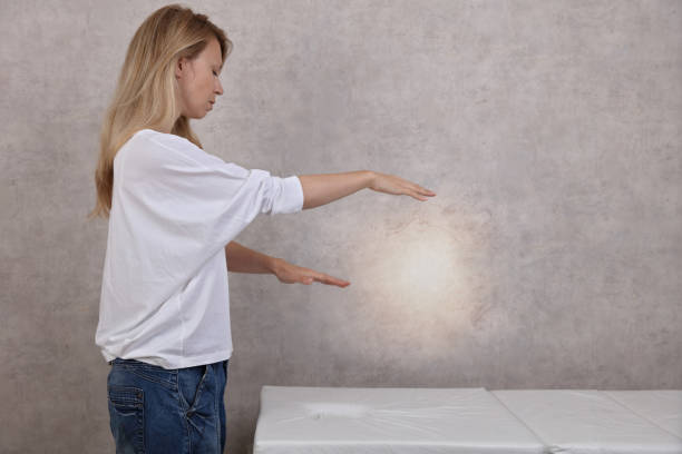 istock Energy Healer doing Distance Spiritual Healing Session 1341327875