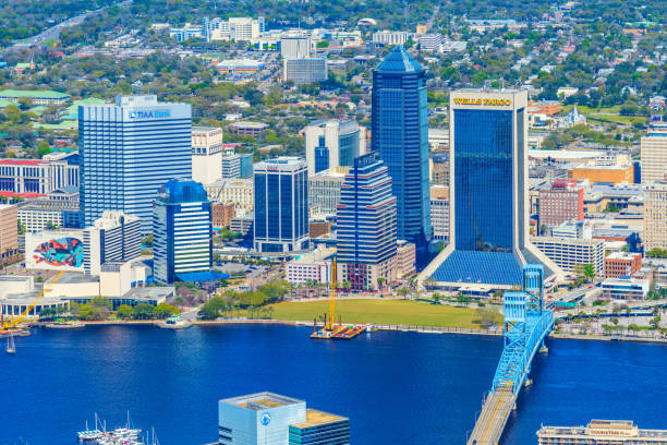 istock Jacksonville Florida Aerial Skyline 1341329768