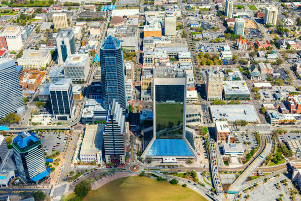 istock Jacksonville Florida Aerial Skyline 1341329829