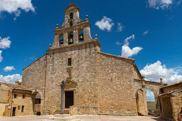 istock A medieval church at a square, Maderuelo, Spain. 1341330965