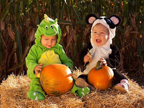 istock Toddlers in Halloween Costumes 134133300