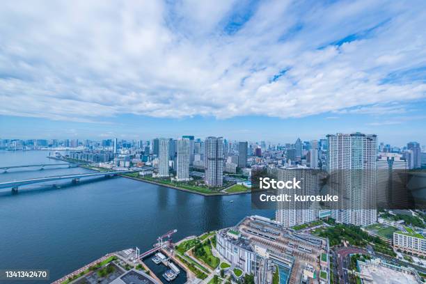 Tokyo City Skyline Japan Stock Photo - Download Image Now - Apartment, Tokyo - Japan, Aerial View