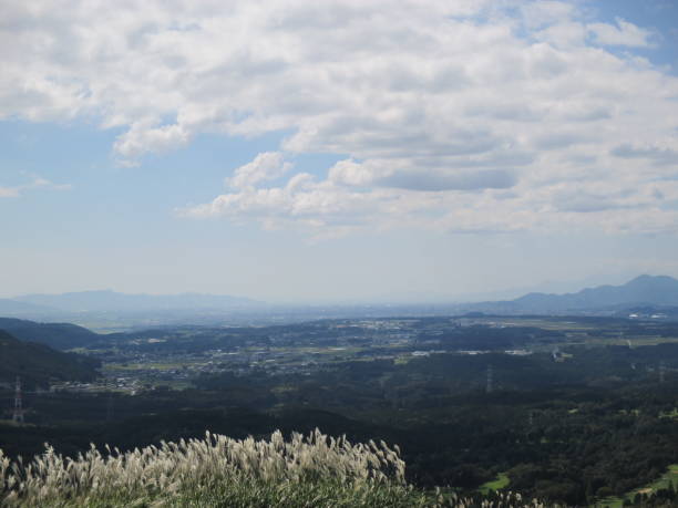 istock Kumamoto Plain overlooking Aso in early autumn in September 1341346959