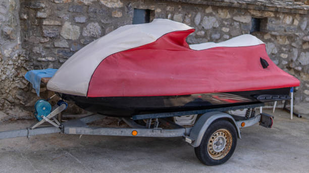 istock Scooter on the trailer stock photo 1341350263