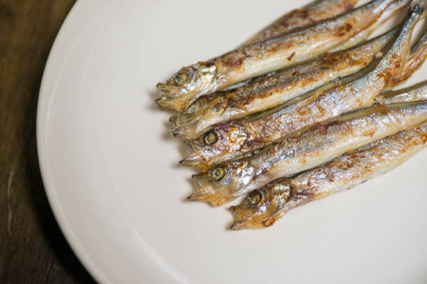 istock Grilled shishamos served on a plate 1341350651