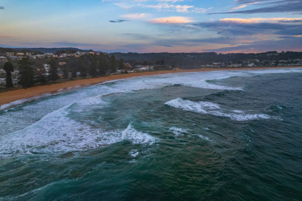 istock Aerial Sunrise Seascape with Clouds 1341352364