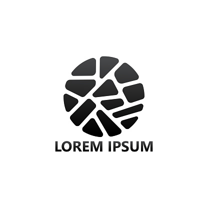 Brick stone logo template design