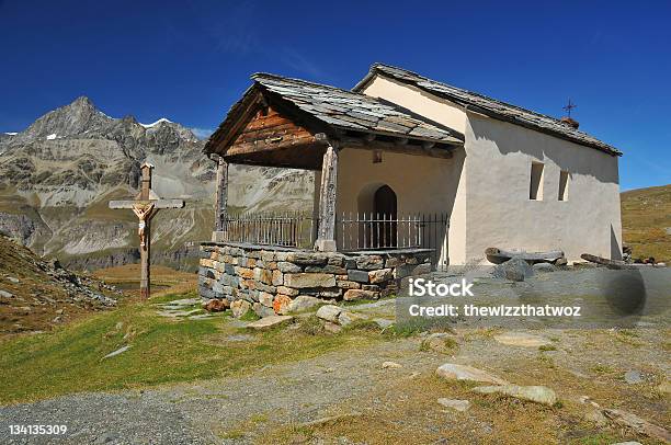 Chapel In The Mountains Stock Photo - Download Image Now - Built Structure, Catholicism, Christianity