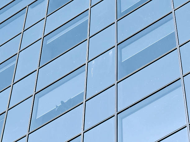 istock contemporary striped texture of glass wall 134135499