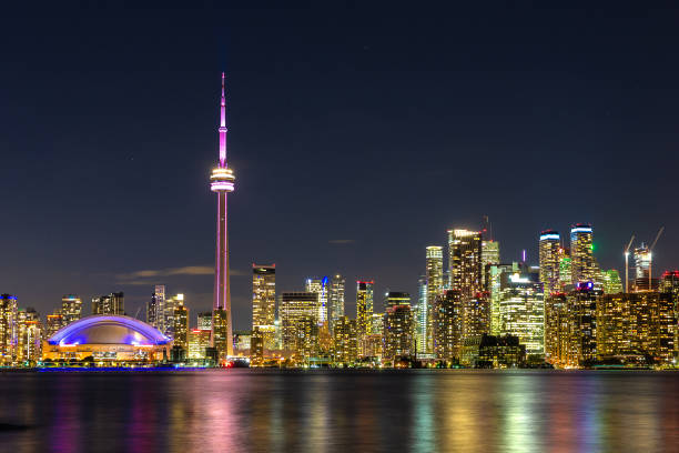 istock Toronto skyline at night, Canada 1341357522
