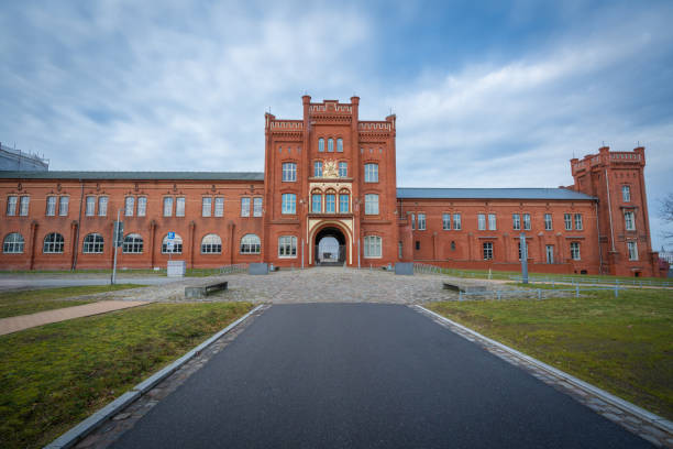 Schwerin, Germany - Jan 05, 2020: Schwerin Tax Office - Schwerin, Germany
