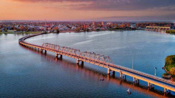 istock Early Morning Light on the Yarrawonga Bridge 1341359009