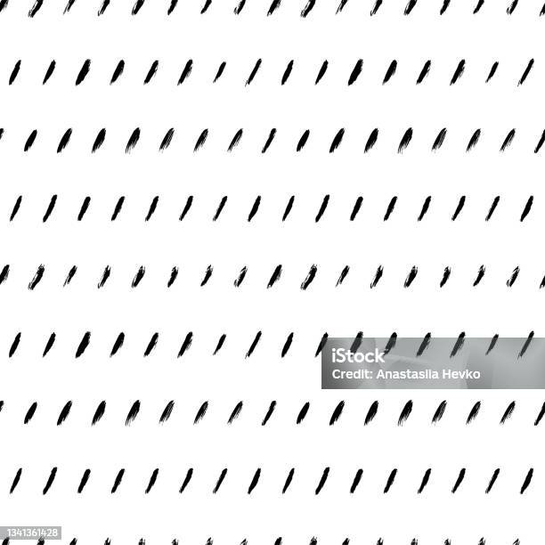 Diagonal Short Lines Vector Seamless Pattern Stock Illustration ...