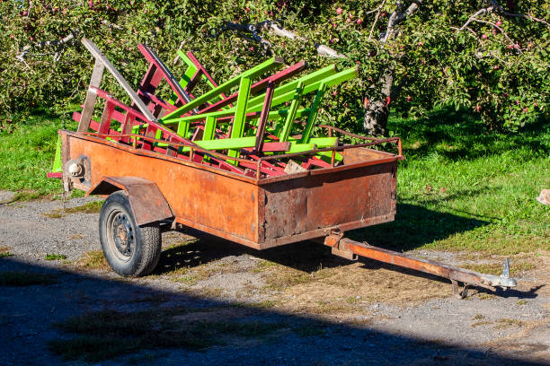 istock Apple-picking ladders, Auteuil, Laval, Quebec, Canada 1341366594