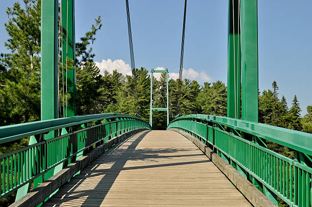 istock Large pedestrian and snowmobile bridge 134137136