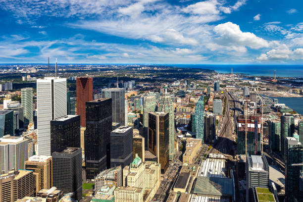 istock Aerial view of Toronto 1341371596