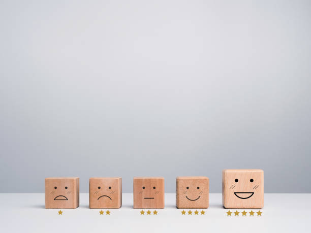 istock Customer service evaluation, rating, feedback, and satisfaction survey concept. 1341372306