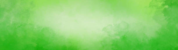 istock green watercolor background with texture and abstract white center and cloudy painted border design 1341375813