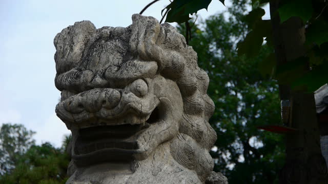 Stone lion,Historical monuments.