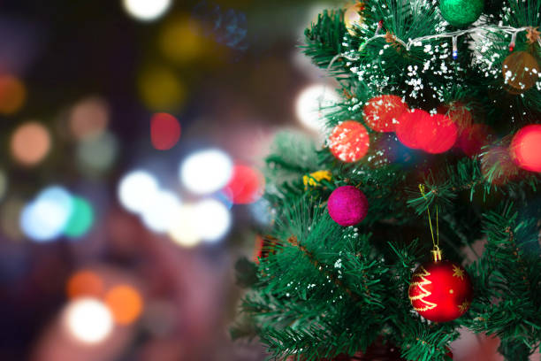 istock The light bulb on the Christmas tree with beautiful bokeh background 1341379566
