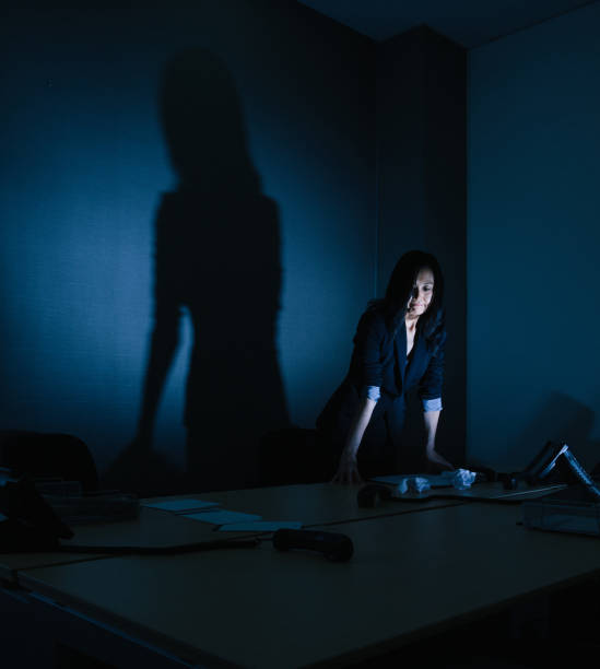istock Japanese female corporate manager alone in her office 1341380326