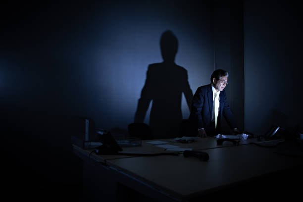 istock Japanese corporate manager getting bad news 1341380366