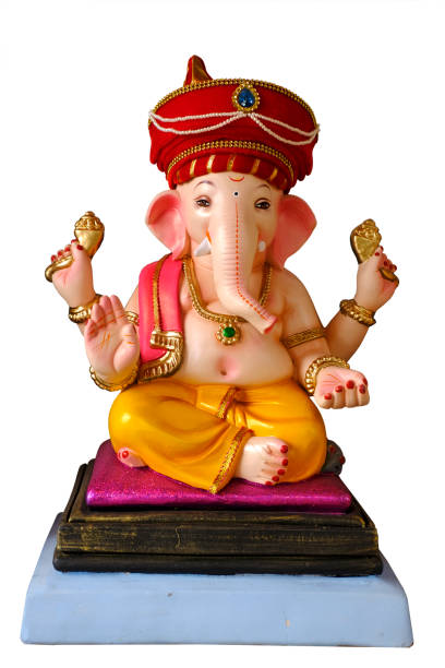 istock Lord Ganesha with white background 1341382183