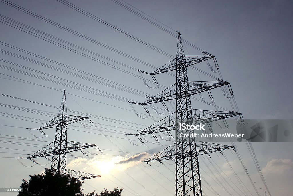 Power lines - Lizenzfrei Architektur Stock-Foto