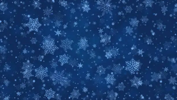 Vector illustration of Christmas snowflake background