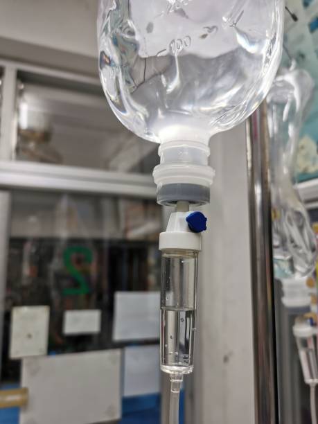 istock Saline used for medical treatment 1341387176
