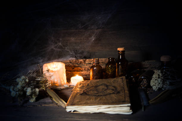 istock set of objects symbols of esoteric rituals 1341387841