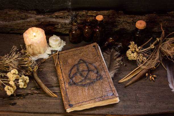 istock set of objects symbols of esoteric rituals 1341387847